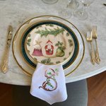 Servilletas de Lino Personalizadas con Letras Florales Bordadas Regalo para Fiesta de Boda Arreglo