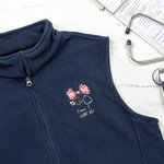 Personalized Embroidered Bow Mini Stethoscope Soft Vest with Name and Job Title Appreciation Nurse Week Gift for Doctor Nurse Medical Staff