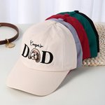 Personalised Embroidered Dog Cat Pet Dad Mum Photo Baseball Cap with Name Birthday Holiday Gift for Pet Owners Lovers 3