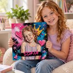 Personalized Graffiti-Style Oil Painting Photo Canvas Prints Home Decor Ship from USA Housewarming Birthday Gift for Family Friends