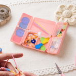 Personalised Little Knitting Portable DIY Sewing Tools Kit Storage Box with Name Birthday Gift for Sewing Handcraft Lovers