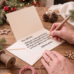 Personalised Merry Christmas Cute Snowman Foldable Greeting Card with Text and Title Christmas Gift for Friends Family
