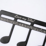 Marcapáginas personalizado de metal con diseño de partitura musical y texto grabado accesorio de lectura y regalo de cumpleaños para músicos