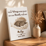 Personalized Angel Wings Style Pet Photo Canvas Prints with Name Home Decor Ship from USA Pet Memorial Gift for Pet Owners