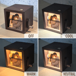 Personalized Film 8/16 Photos Tally Mark Wooden LED Light Flip Book Frame Animation Machine Box with Names and Year Anniversary Gift for Couple