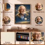 Gepersonaliseerd fotodoek Ochtendlicht, Zonsondergang en De sterrenhemel met naam - woondecoratie, herdenkingscadeau voor familie en vrienden 12