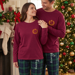 Ensemble de pyjama doux multicolore personnalisé avec monogramme et prénom – Vêtements d'intérieur – Cadeau d'anniversaire, de Noël ou pour les couples et les jeunes mariés