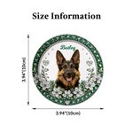 Individuell gestaltete Keramikschale mit 3D-Effekt, Blumenmotiv und Haustierfoto als Schmuckablage mit Namensgravur – Geschenk für den täglichen Gebrauch, zum Jahrestag oder Geburtstag für Haustierbes