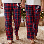 Ensemble de pyjama doux multicolore personnalisé avec monogramme et prénom – Vêtements d'intérieur – Cadeau d'anniversaire, de Noël ou pour les couples et les jeunes mariés