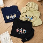 Personalized Sketch Style Faceless Portrait Dad T-shirt Sweatshirt Hoodie with Embroidered Name and Year Father's Day Birthday Gift for Dad Grandpa