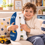 Personalized Construction Truck Multicolour Book-Shaped Throw Pillow with Name Playroom Decor Christmas Birthday Gift for Boys Girls Truck Lovers Kids