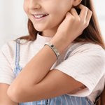 Personlig armbånd med gravering – medisinsk id med nødalarm for diabetes allergi epilepsi og autisme bursdagsgave