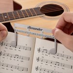 Personalized Classic Music Note Page Holder Bookmark with Engraving Text Read Accessory Birthday Gift for Musician