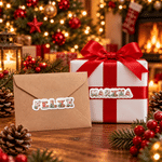 Personalized Gingerbread Candy Letter Stickers Labels with Name Gift Decor Christmas Party Gift for Kids Family Friends