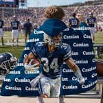 Personalized Oil Painting Style Photo American Football Soft Hooded Blanket with Name and Text Birthday Gift for Sports Lover