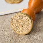 Personalized European Family Crest Engraved Wax Seal Stamp with Initials Party Wedding Gift for Bride Groom Craft Lover