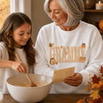 Personalised Pumpkin Pattern Multicolour Soft Sweatshirt Hoodie with Name Birthday Mother's Day Gift for Mum Gran