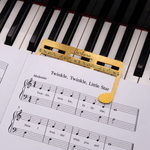Marcapáginas personalizado de metal con diseño de partitura musical y texto grabado accesorio de lectura y regalo de cumpleaños para músicos
