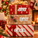 Personalized Gingerbread Candy Letter Stickers Labels with Name Gift Decor Christmas Party Gift for Kids Family Friends