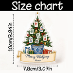Personalized Merry Mahjong Christmas Acrylic Ornament with Name Tree Decor Mahjong Club Party Christmas Gift for Mahjong Lover