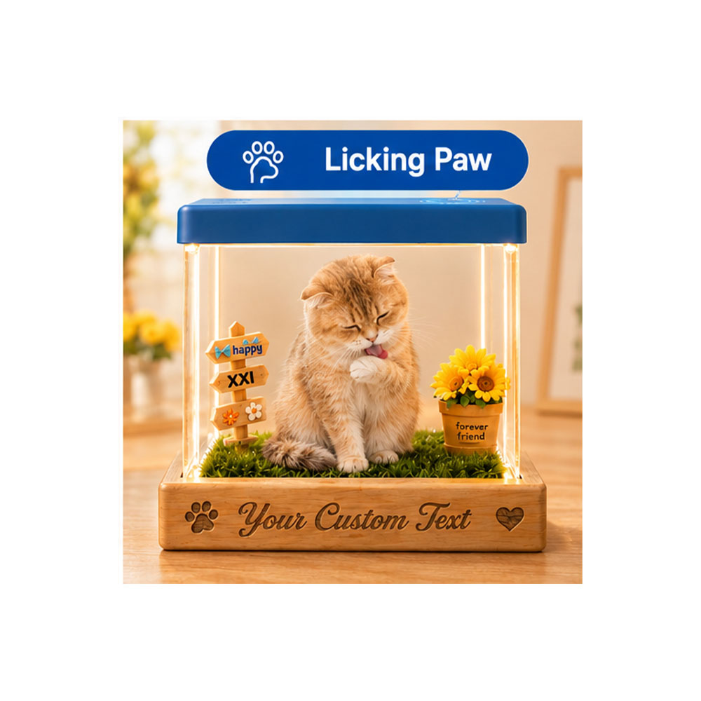 Licking a paw