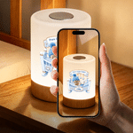 Personalized Baby Face Photo Rocking Chair Rechargeable Touch Control Night Light with Name Nursery Decor Baby Shower Gift for New Parents