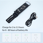Personalized Birth Flower LED Rechargeable Light Clip with Name Reading Accessories Birthday Gift for Book Lovers Readers Students