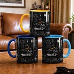 Personalised Motorbike Theme 11 oz 15 oz Ceramic Mug with Name Daily Use Birthday Gift for Motorbike Riders Biker Enthusiasts