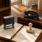 Personalized This Book Belongs to Wooden Self-Inking Book Embosser Stamp with Name Library Book Club Gift for Book Lover Reader