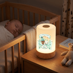 Personalized Baby Face Photo Rocking Chair Rechargeable Touch Control Night Light with Name Nursery Decor Baby Shower Gift for New Parents