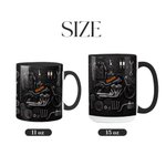 Personalised Motorbike Theme 11 oz 15 oz Ceramic Mug with Name Daily Use Birthday Gift for Motorbike Riders Biker Enthusiasts