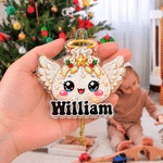 Personalized Cute Dumplings Family Christmas Acrylic Ornament with Name Home Decor Christmas Gift for Family Friends