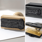 Personalized This Book Belongs to Wooden Self-Inking Book Embosser Stamp with Name Library Book Club Gift for Book Lover Reader