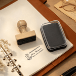 Personalized This Book Belongs to Wooden Self-Inking Book Embosser Stamp with Name Library Book Club Gift for Book Lover Reader