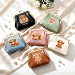 Porte-monnaie personnalisé en cuir PU multicolore à motif « Highland Cow », avec fermoir « Kiss Lock » et prénom gravé – Idéal pour un usage quotidien, les voyages ou comme cadeau d'anniversaire pour 