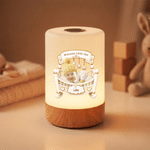 Personalized Baby Face Photo Rocking Chair Rechargeable Touch Control Night Light with Name Nursery Decor Baby Shower Gift for New Parents
