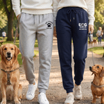 Personalized Paw Print Walking Dog Comfortable Pocket Drawstring Sports Sweatpants with Name Birthday Gift Dog Owners