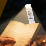 Personalized Birth Flower LED Rechargeable Light Clip with Name Reading Accessories Birthday Gift for Book Lovers Readers Students