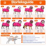 Personlig hundregnjacka med namn och reflex vattentät hundmantel med huva en perfekt höstpresent till hundägare 8