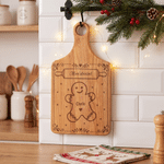 Personalised Grandma’s Board 1-8 Christmas Elements Cheese Charcuterie Chopping Board with Name Christmas Home Decoration Gift for Grandparent