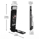 Personalized Birth Flower LED Rechargeable Light Clip with Name Reading Accessories Birthday Gift for Book Lovers Readers Students
