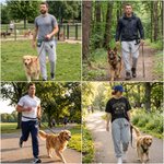 Personalized Paw Print Walking Dog Comfortable Pocket Drawstring Sports Sweatpants with Name Birthday Gift Dog Owners