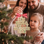 Personalised 2-6 Texts Christmas Tree Christmas Ornament Home Tree Decor Christmas Gift for Family Parents