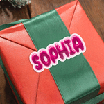 Personalized Colourful Pop Art Bubble Waterproof Stickers with Name Gift Decor Christmas Party Gift for Family Friends 9