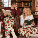 Personalized 3D-Effect Artwork Photo Birth Flower Soft Long-Sleeve Lounge Pajama Set with Name and Title Home Wear Birthday Gift for Family Friends