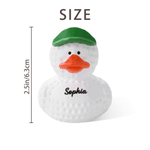 Personalized 3D Printed Golf Cute Duck Figurine with Name Desk Decor Golf Club Game Birthday Gift for Golf Lovers Coaches