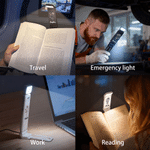 Personalized Birth Flower LED Rechargeable Light Clip with Name Reading Accessories Birthday Gift for Book Lovers Readers Students