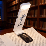 Personalized Birth Flower LED Rechargeable Light Clip with Name Reading Accessories Birthday Gift for Book Lovers Readers Students