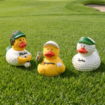Personalized 3D Printed Golf Cute Duck Figurine with Name Desk Decor Golf Club Game Birthday Gift for Golf Lovers Coaches