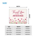 Personalised Motivational Quotes Birth Flower Non-Slip Mouse Pad Desk Mat with Text Desk Supplies Retirement Appreciation Gift for Friends Colleagues